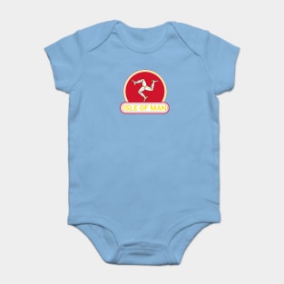 Isle of Man Country Badge - Isle of Man Flag Baby Bodysuit